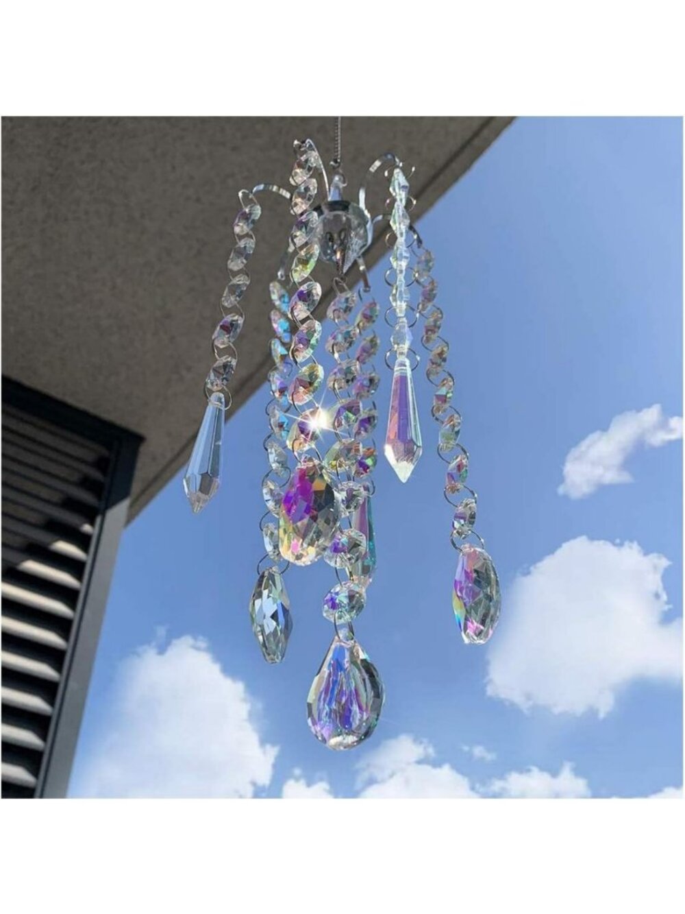 Crystal Chandelier Wind Chime Suncatcher Pendant | Home & Garden Decor Ornament